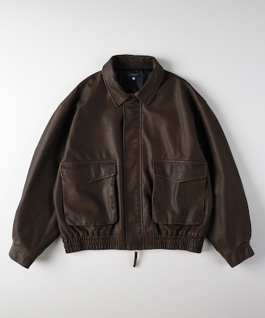 バックナンバー フェイクレザーフライトＪＫＴ