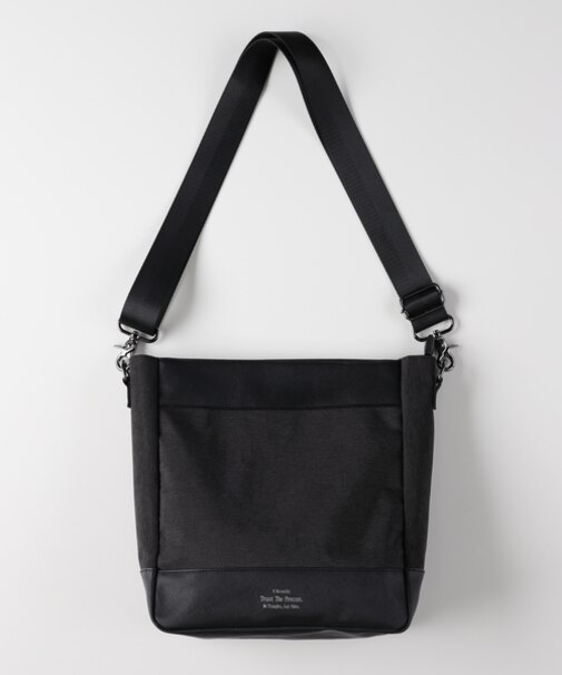 バックナンバー 杢調ポリコンビスクエアショルダーバッグ