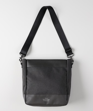 バックナンバー 杢調ポリコンビスクエアショルダーバッグ