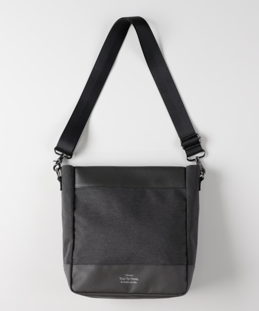 バックナンバー 杢調ポリコンビスクエアショルダーバッグ