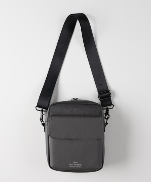 バックナンバー 杢調ポリコンビスクエアミニショルダーバッグ