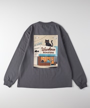 バックナンバー バックアートグラフィックロングスリーブTシャツ