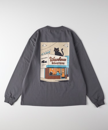 バックナンバー バックアートグラフィックロングスリーブＴシャツ