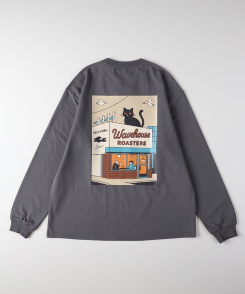 バックナンバー バックアートグラフィックロングスリーブＴシャツ