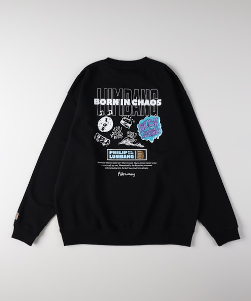 フィリップ・ランバン 「Ｐｈｉｌｉｐ　Ｌｕｍｂａｎｇ」プリントスウェットプルオーバー