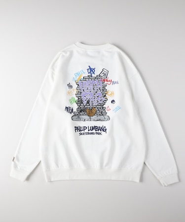 フィリップ・ランバン 「Ｐｈｉｌｉｐ　Ｌｕｍｂａｎｇ」プリントスウェットプルオーバー