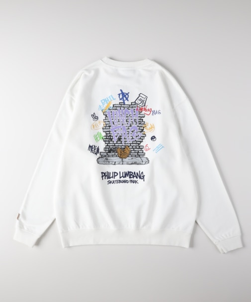 フィリップ・ランバン 「Ｐｈｉｌｉｐ　Ｌｕｍｂａｎｇ」プリントスウェットプルオーバー