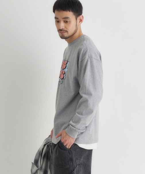 リファービッシュ 発砲プリントロングスリーブＴ