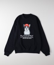 バックナンバー アニマル柄グラフィックスウェットプルオーバー