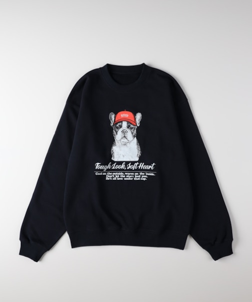 バックナンバー アニマル柄グラフィックスウェットプルオーバー