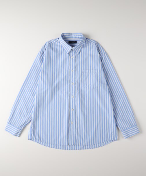 バックナンバー ブロードストライプ長袖シャツ