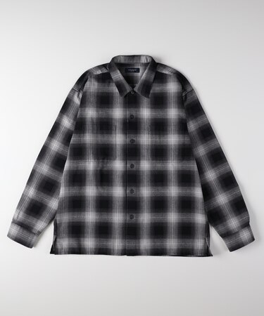 バックナンバー オンブレチェック長袖シャツ