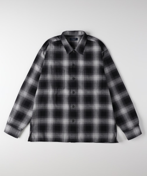 バックナンバー オンブレチェック長袖シャツ