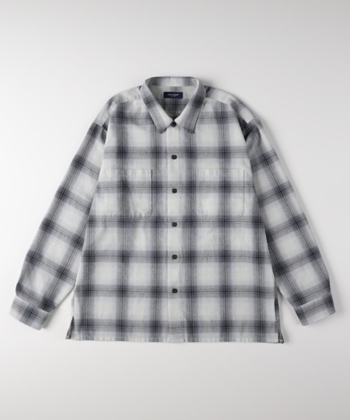 バックナンバー オンブレチェック長袖シャツ