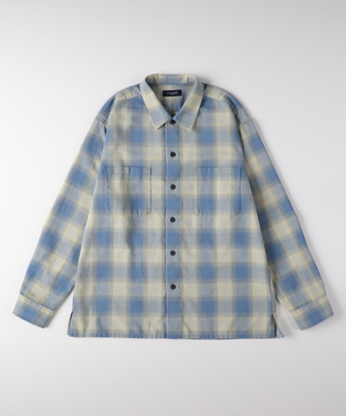 バックナンバー オンブレチェック長袖シャツ