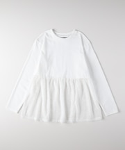 ハニーサックルローズ ドッキングペプラムロングスリーブＴシャツ