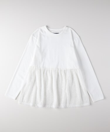 ハニーサックルローズ ドッキングペプラムロングスリーブＴシャツ