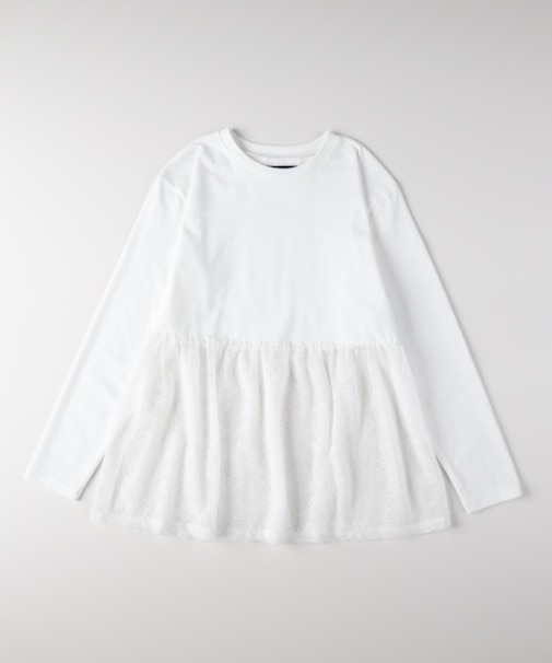 ハニーサックルローズ ドッキングペプラムロングスリーブＴシャツ