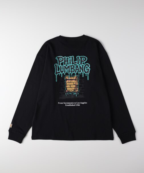 グラフィックプリントロングスリーブＴシャツ