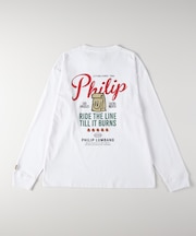 グラフィックプリントロングスリーブＴシャツ