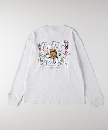 フィリップ・ランバン グラフィックプリントロングスリーブＴシャツ