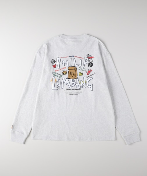フィリップ・ランバン グラフィックプリントロングスリーブＴシャツ