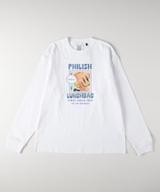 グラフィックプリントロングスリーブＴシャツ