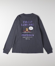 グラフィックプリントロングスリーブＴシャツ