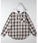 バックナンバー フード付きチェックシャツ