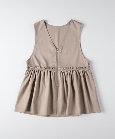 ハニーサックルローズ ペプラムジップジレ