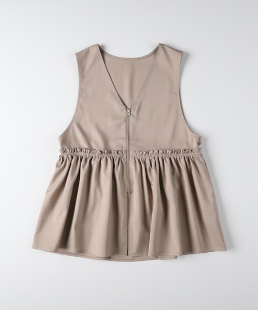 ハニーサックルローズ ペプラムジップジレ