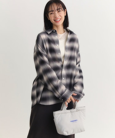 ハニーサックルローズ チェックビッグシャツ