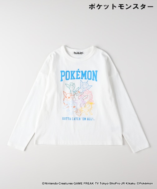 ポケモン 【ＰＯＫＥＭＯＮ】プリント長袖Ｔシャツ