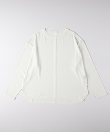 ハニーサックルローズ シアーラウンドヘム長袖Tシャツ