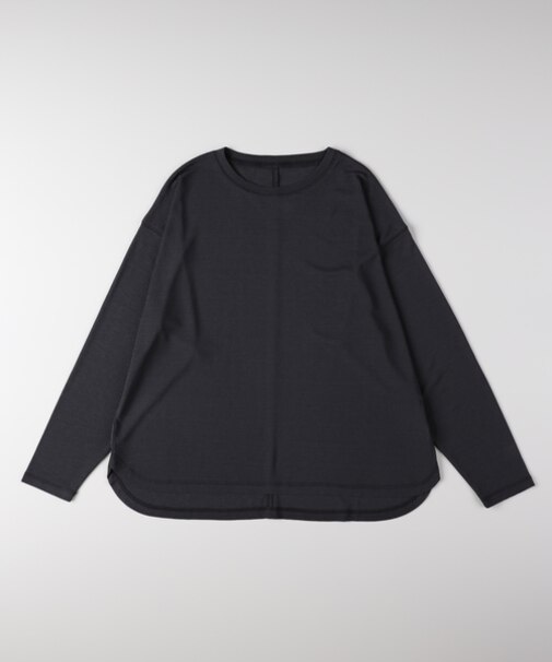 ハニーサックルローズ シアーラウンドヘム長袖Tシャツ