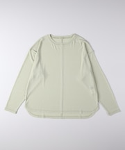 ハニーサックルローズ シアーラウンドヘム長袖Tシャツ