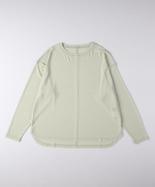 ハニーサックルローズ シアーラウンドヘム長袖Tシャツ