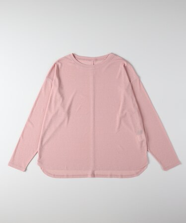 ハニーサックルローズ シアーラウンドヘム長袖Tシャツ