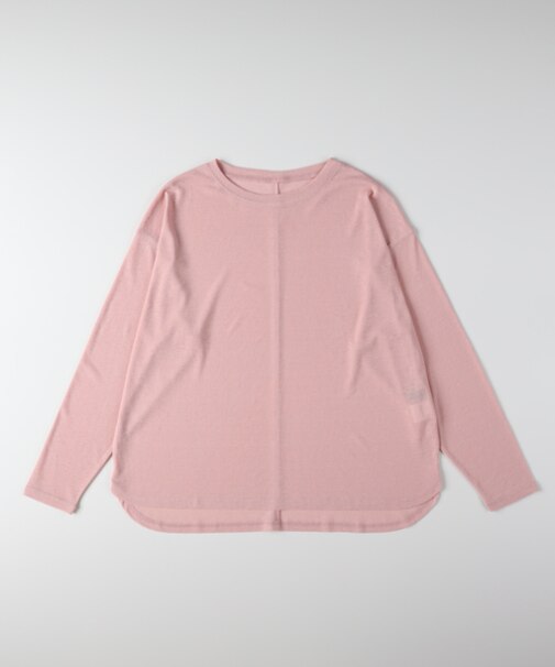 ハニーサックルローズ シアーラウンドヘム長袖Tシャツ