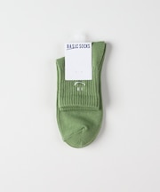 ベーシックソックス Ｑスマイル刺繍ソックス