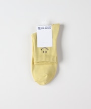 ベーシックソックス Qスマイル刺繍ソックス
