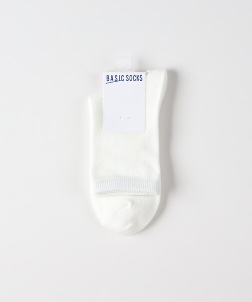 ベーシックソックス Ｑ平編みソックス