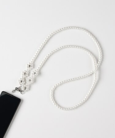 ライトオンベーシック 小花モチーフスマホショルダー