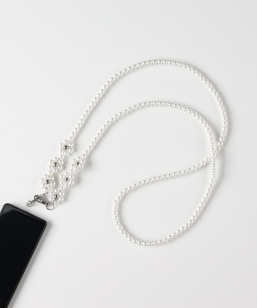 ライトオンベーシック 小花モチーフスマホショルダー