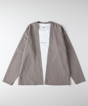 プラスワン ジャガード長袖カーディガンロゴプリントＴシャツセット