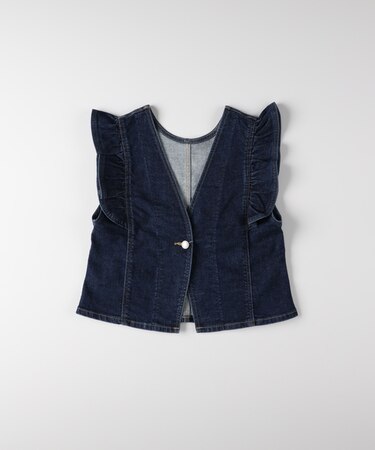 サムシング フリルスリーブビスチェ