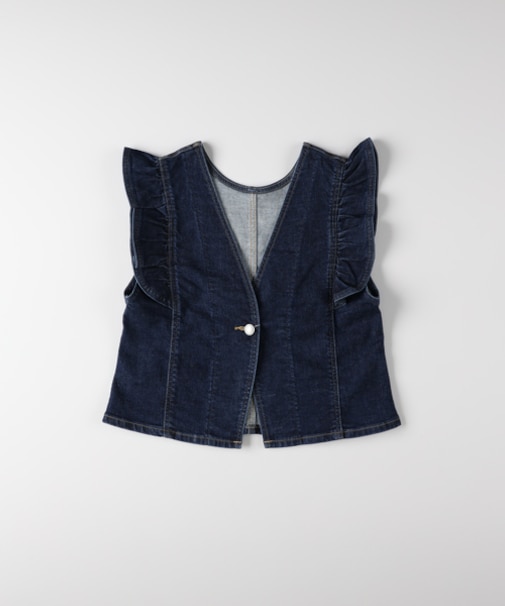 サムシング フリルスリーブビスチェ