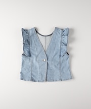 サムシング フリルスリーブビスチェ