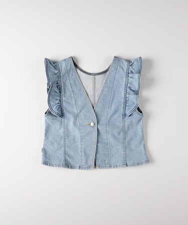 サムシング フリルスリーブビスチェ