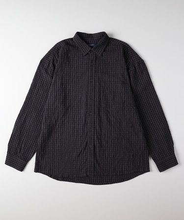 バックナンバー サッカーチェック長袖シャツ